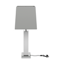 Geometric Base Table Lamp Silver