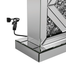 Geometric Base Table Lamp Silver