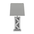 Geometric Base Table Lamp Silver