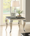 Rectangular Coffee Table Chrome And Black