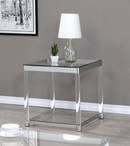 Claude Coffee Table With Lower Shelf Chrome And Clear