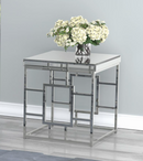 Geometric Frame Rectangular Coffee Table Chrome