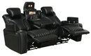 Bismark 3-Piece Living Room Set With Power Headrest Black