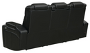 Bismark 3-Piece Living Room Set With Power Headrest Black