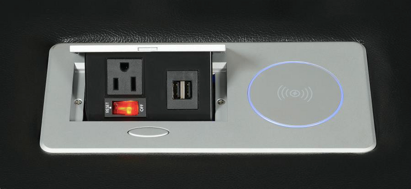 Bismark 3-Piece Living Room Set With Power Headrest Black