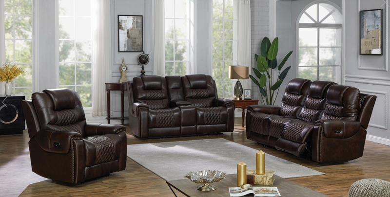 North Cushion Back Power^2 Sofa Dark Brown