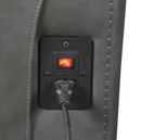 Stanford Cushion Back Power Sofa Charcoal