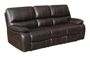 Willemse Motion Sofa With Drop-Down Table Dark Brown