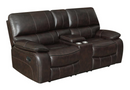 Willemse Motion Sofa With Drop-Down Table Dark Brown