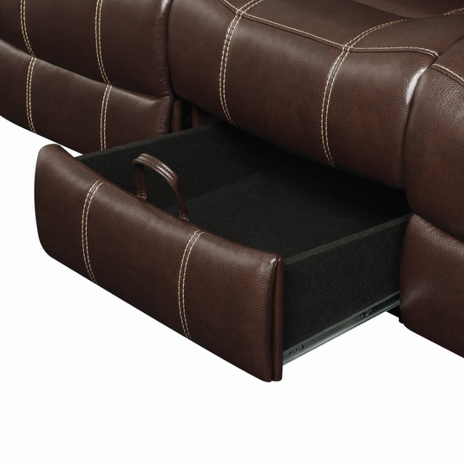 Myleene Motion Sofa With Drop-Down Table Chestnut