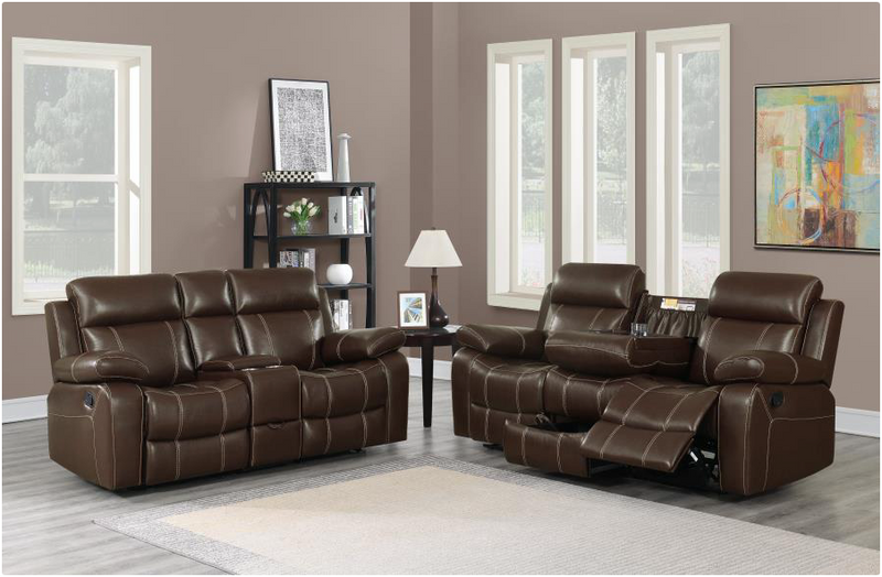 Myleene Motion Sofa With Drop-Down Table Chestnut