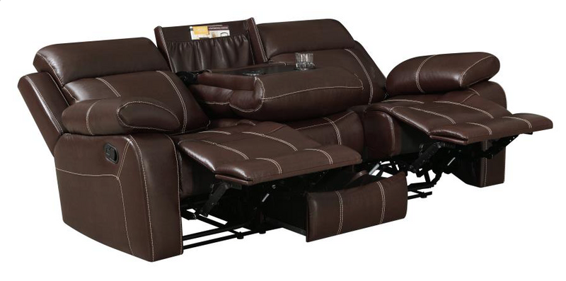 Myleene Motion Sofa With Drop-Down Table Chestnut