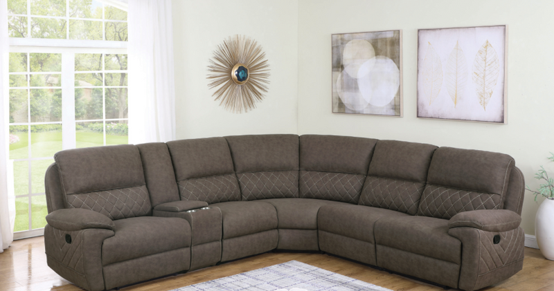 Variel 6-Piece Modular Motion Sectional Taupe
