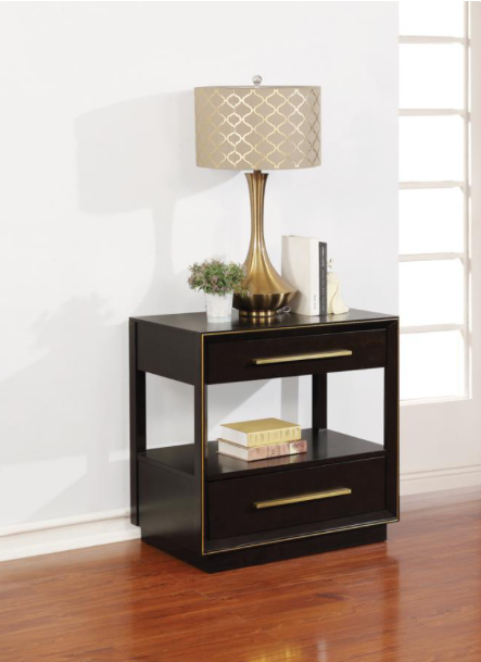 Durango California King Upholstered Bed Smoked Peppercorn And Grey