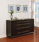 Durango California King Upholstered Bed Smoked Peppercorn And Grey