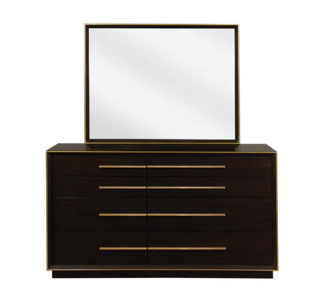 Durango California King Upholstered Bed Smoked Peppercorn And Grey