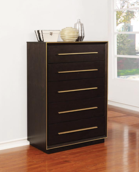 Durango California King Upholstered Bed Smoked Peppercorn And Grey