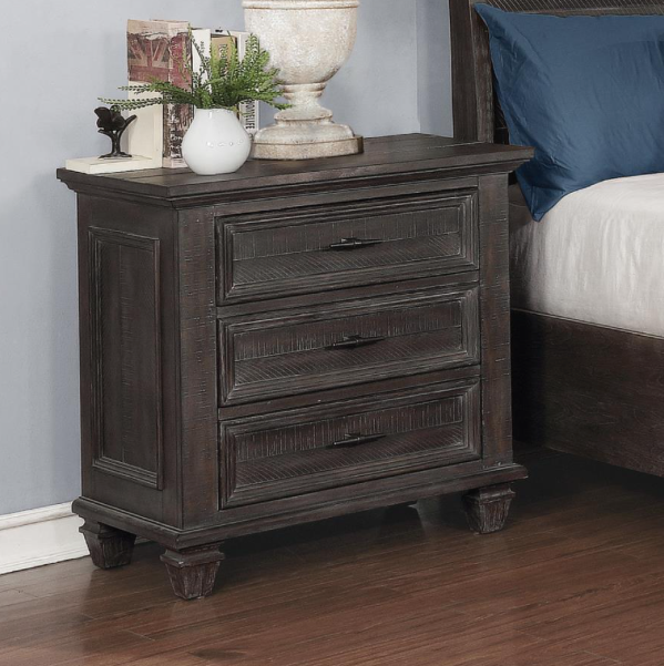 Atascadero Queen 2-Drawer Storage Bed Weathered Carbon
