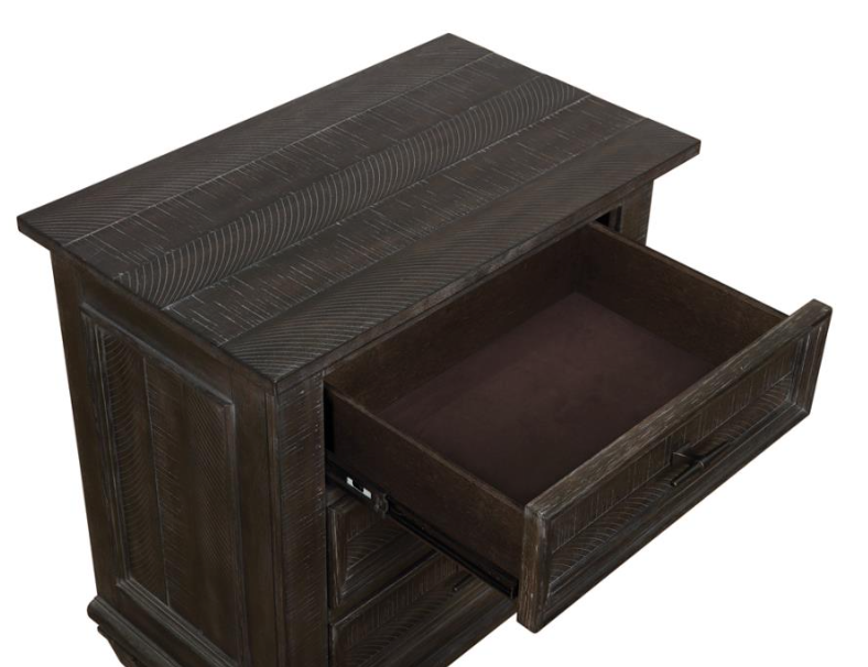 Atascadero Queen 2-Drawer Storage Bed Weathered Carbon