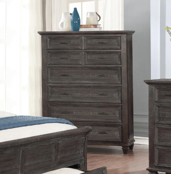 Atascadero Queen 2-Drawer Storage Bed Weathered Carbon