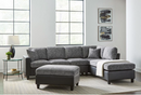 Sectional 2 PC Set and Ottoman