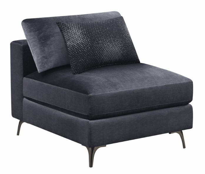 Schwartzman Removable Cushion Sectional Charcoal