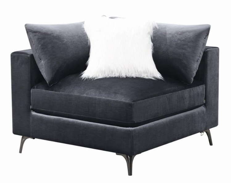 Schwartzman Removable Cushion Sectional Charcoal