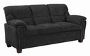 Clemintine Upholstered Sofa With Nailhead Trim Graphite