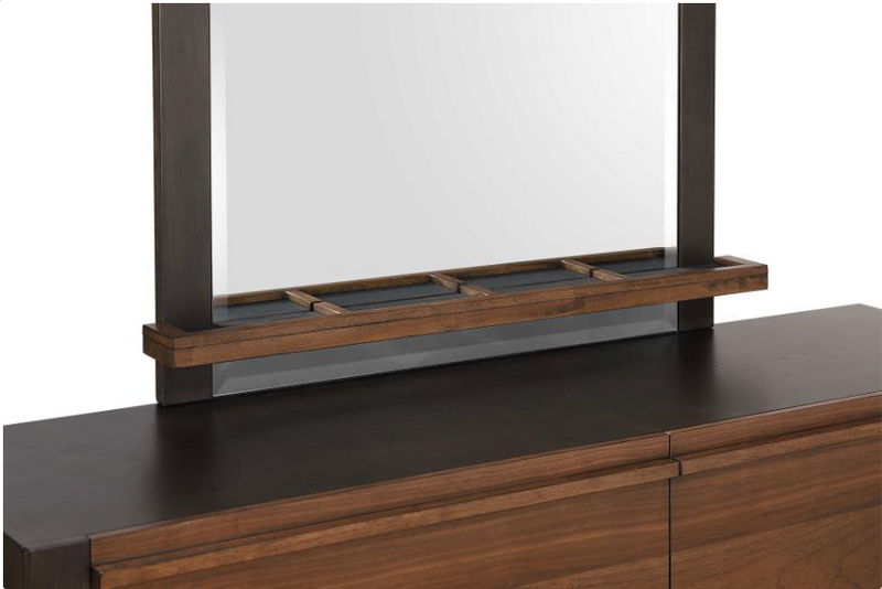 Azalia Queen Rectangular Bedroom Set Black And Walnut