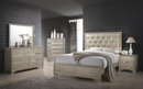 Beaumont Upholstered Queen Bed Champagne.