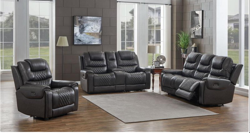 North Cushion Back Power^2 Sofa Charcoal