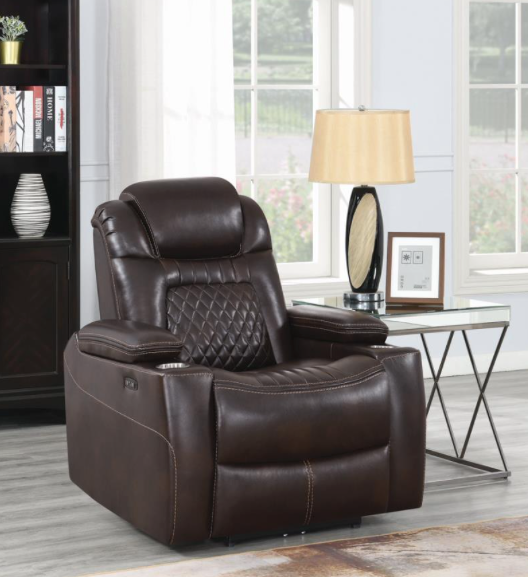 Korbach 3-Piece Power^2 Living Room Set Espresso