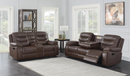 Flamenco 3-Piece Tufted Upholstered Motion Living Room Set Brown