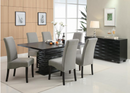 Stanton Square Counter Dining Set Black and Grey. 5 PC Set