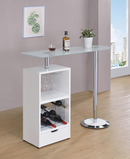 Drawer Bar Table Glossy Black