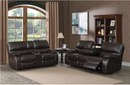 Willemse Motion Sofa With Drop-Down Table Dark Brown