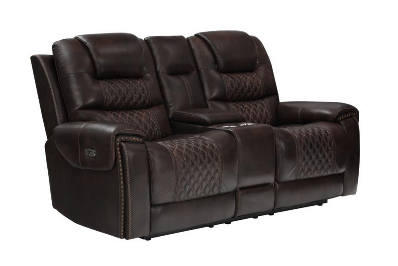 North Cushion Back Power^2 Sofa Dark Brown
