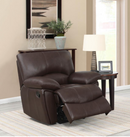 Leather Clifford Pillow Top Arm Motion Chocolate. 3PC SET