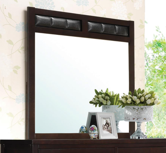 Carlton Queen Upholstered Bed Cappuccino And Black