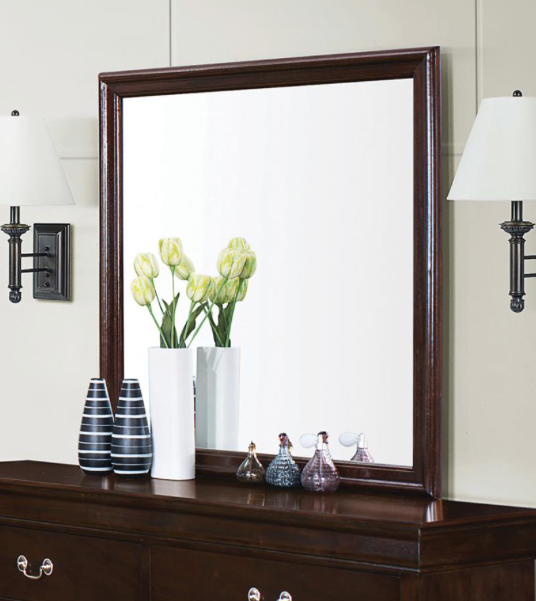 Louis Philippe Queen Panel Sleigh Bed Cappuccino.