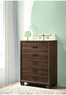 Brandon Queen Panel Bed Medium Warm Brown