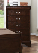 Louis Philippe Queen Panel Sleigh Bed Cappuccino.
