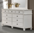 Carolina Queen Panel Bed Antique White.