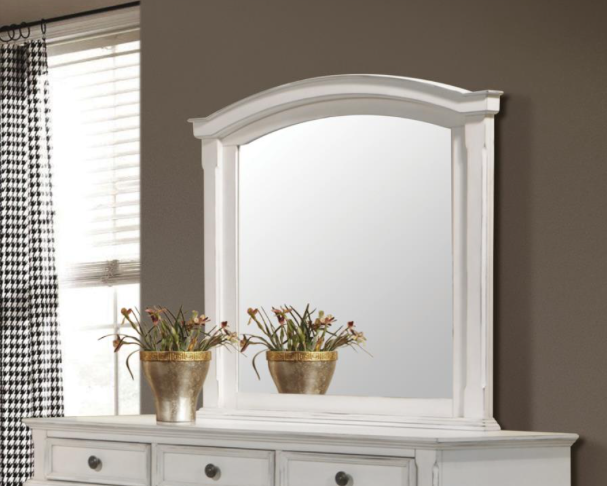 Carolina Queen Panel Bed Antique White.