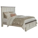 Hillcrest 5 Piece Queen Panel Bedroom Set White And Dark Rum