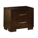 Jessica Queen Platform Bed With Rail Seating Cappuccino