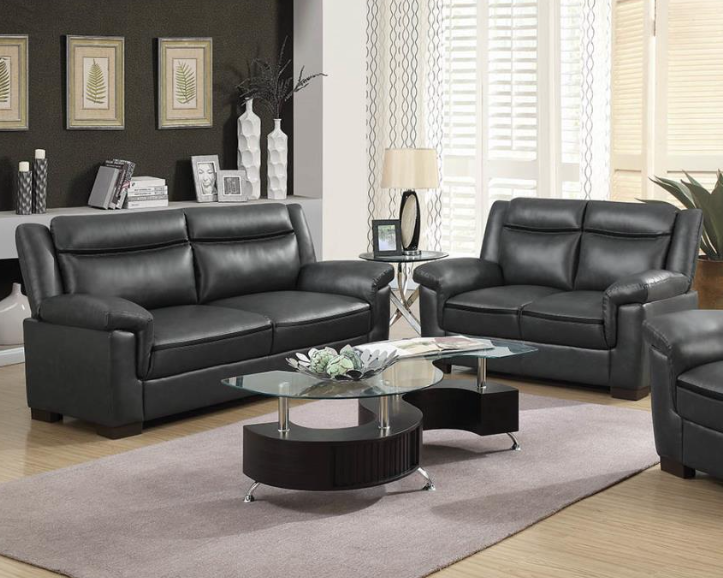 Arabella Pillow Top Upholstered Grey. 3 PC SET