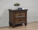 Franco 4-Piece Queen Storage Bedroom Set Burnished Oak