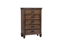 Franco 4-Piece Queen Storage Bedroom Set Burnished Oak