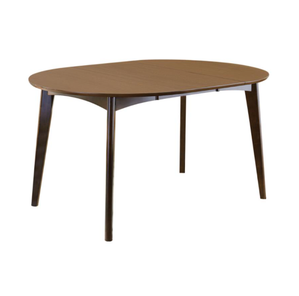 Breckenridge Rectangle Dining Room Set Matte White And Natural Oak.